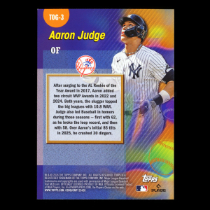 Aaron Judge 2026 Topps Titans Of The Game Yankees