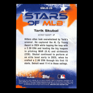 Tarik Skubal 2026 Topps Stars Of MLB Tigers