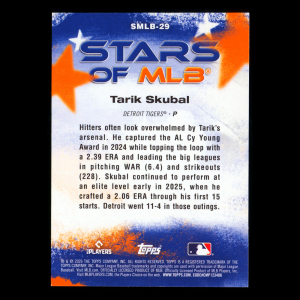 Tarik Skubal 2026 Topps Stars Of MLB Tigers