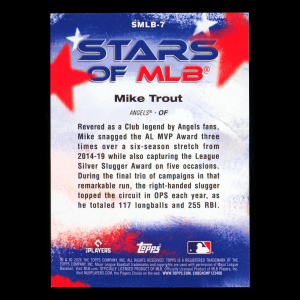 Mike Trout 2026 Topps Stars Of MLB Angels
