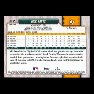 Nick Kurtz 2026 Topps All-Star Rookie Athletics