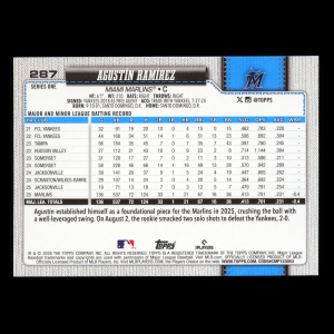 Agustn Ramrez 2026 Topps All-Star Rookie Marlins