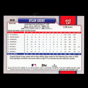 Dylan Crews 2026 Topps Future Stars Nationals