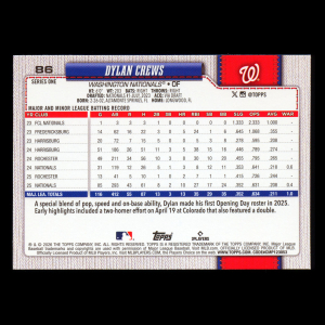 Dylan Crews 2026 Topps Future Stars Nationals