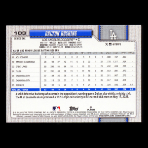 Dalton Rushing 2026 Topps Future Stars Dodgers