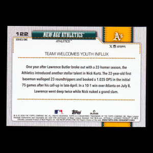 Nick Kurtz 2026 Topps Combo Card Athletics