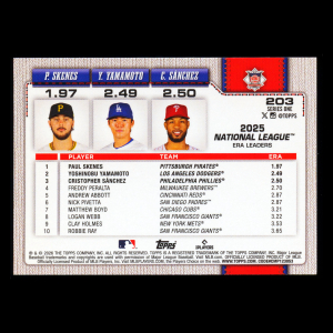 Yamamoto - Skenes - Snchez 2026 Topps Leaders Dodgers - Pirates - Phillies