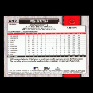 Will Banfield RC 2026 Topps Rookie Reds