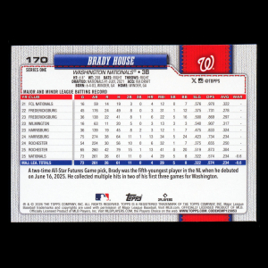 Brady House RC 2026 Topps Rookie Nationals