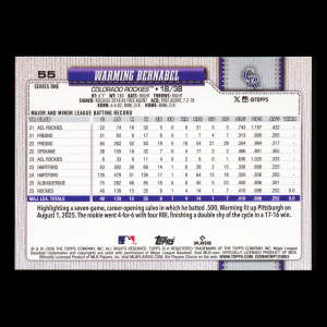 Warming Bernabel RC 2026 Topps Rookie Rockies
