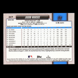 Jakob Marsee RC 2026 Topps All-Star Rookie Marlins