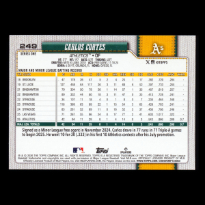 Carlos Cortes RC 2026 Topps Rookie Athletics