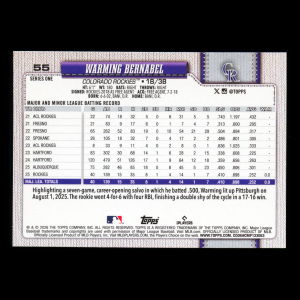 Warming Bernabel RC 2026 Topps Rookie Rockies