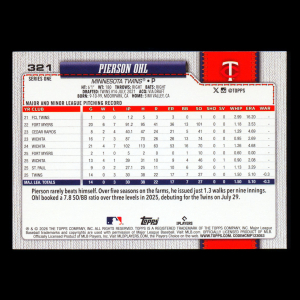 Pierson Ohl RC 2026 Topps Rookie Twins