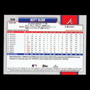 Matt Olson 2026 Topps Braves