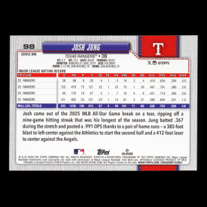 Josh Jung 2026 Topps Rangers