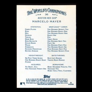 Marcelo Mayer RC 2025 Allen & Ginter Silver Rookie Red Sox