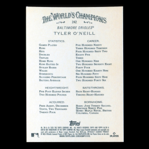 Tyler ONeill 2025 Allen & Ginter Orioles