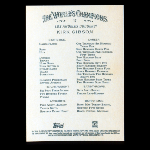 Kirk Gibson 2025 Allen & Ginter Dodgers