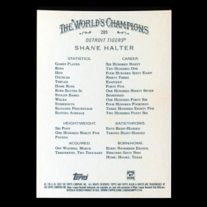 Shane Halter 2025 Allen & Ginter Tigers