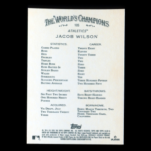 Jacob Wilson RC 2025 Allen & Ginter Rookie Athletics