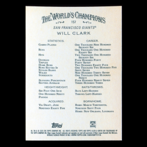 Will Clark 2025 Allen & Ginter Giants