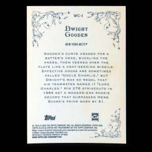 Dwight Gooden 2025 Topps Allen and Ginter Wicked Curves Mets