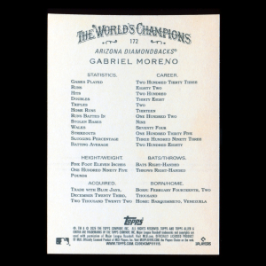 Gabriel Moreno 2025 Allen & Ginter Diamondbacks