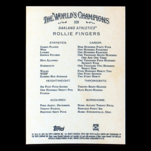 Rollie Fingers 2025 Allen & Ginter Athletics