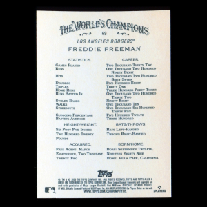 Freddie Freeman 2025 Allen & Ginter Dodgers