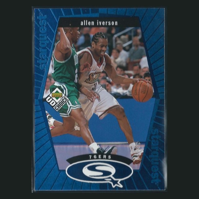 Allen Iverson 1998-99 UD Choice Starquest Blue 76ers