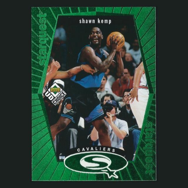 Shawn Kemp 1998-99 UD Choice Starquest Green Supersoncis