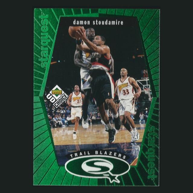 Damon Stoudamire 1998-99 UD Choice Starquest Green Trail Blazers