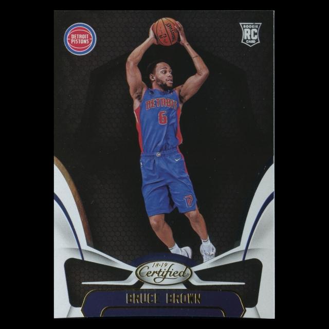 Bruce Brown RC 2018-19 Certified Rookie Pistons