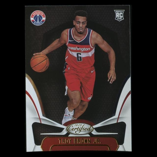 Troy Brown Jr. RC 2018-19 Certified Rookie Wizards