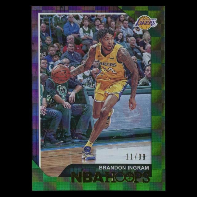 Brandon Ingram 2018-19 Hoops Green Lakers 11/99
