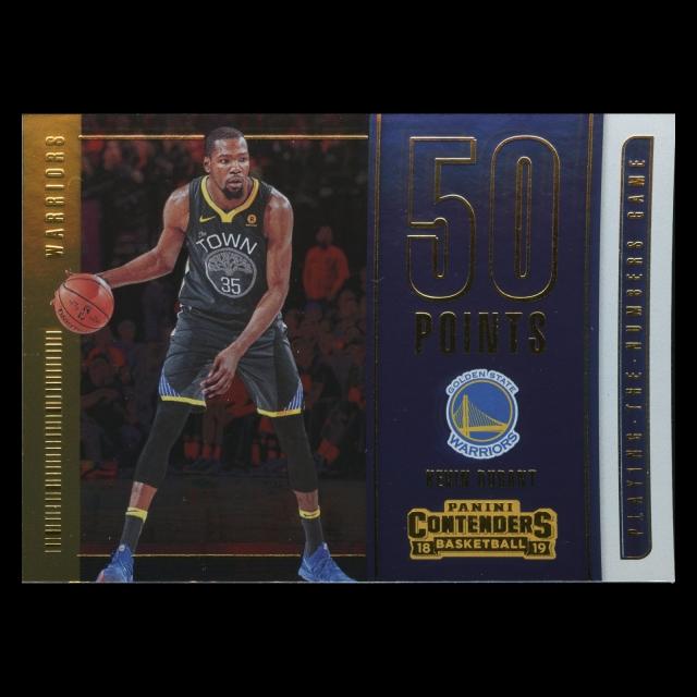 Kevin Durant 2018-19 Contenders Playing the Numbers Game Warriors