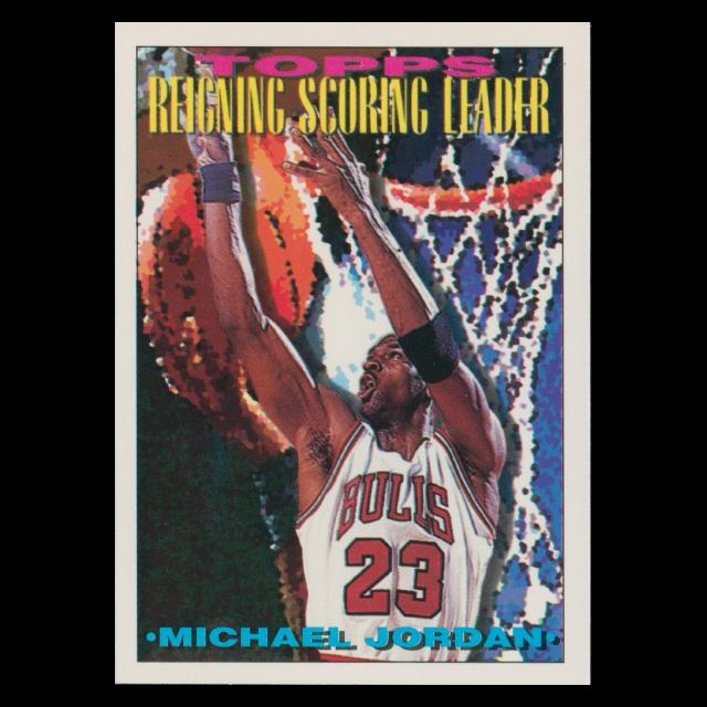 Michael Jordan 1994-95 Topps Reigning Scoring Leader Bulls