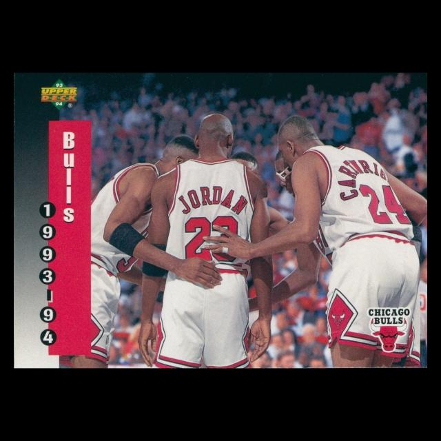 Michael Jordan 1993-94 Upper Deck Schedule Bulls
