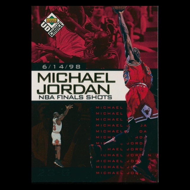 Michael Jordan 1998-99 UD Choice NBA Finals Shots Bulls #9 