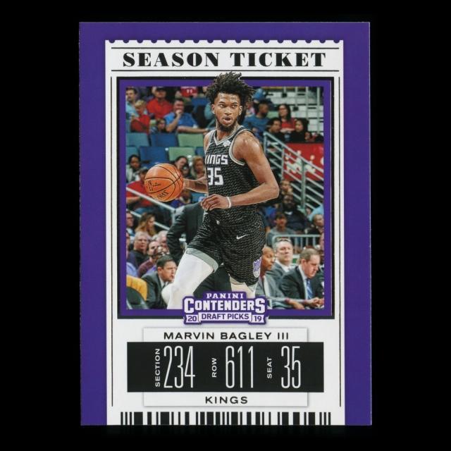 Marvin Bagley III 2019 Contenders Draft Picks Season Ticket Kings