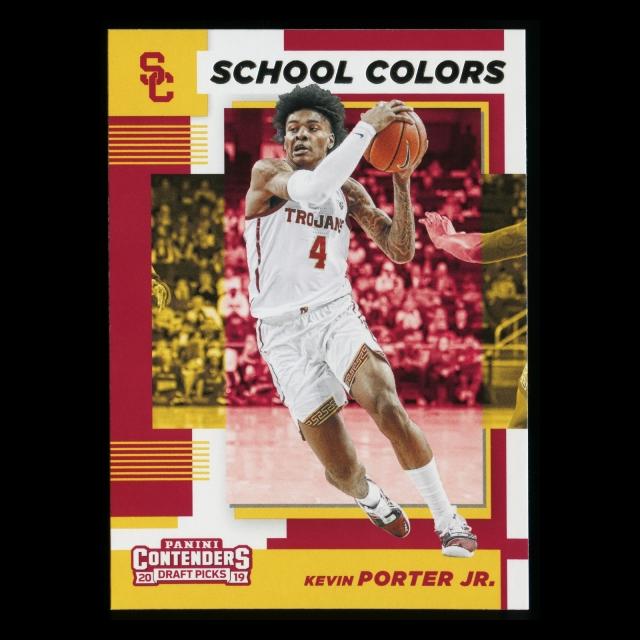 Kevin Porter Jr. RC 2019 Contenders Draft Picks Rookie School Colors Trojans/Cavaliers