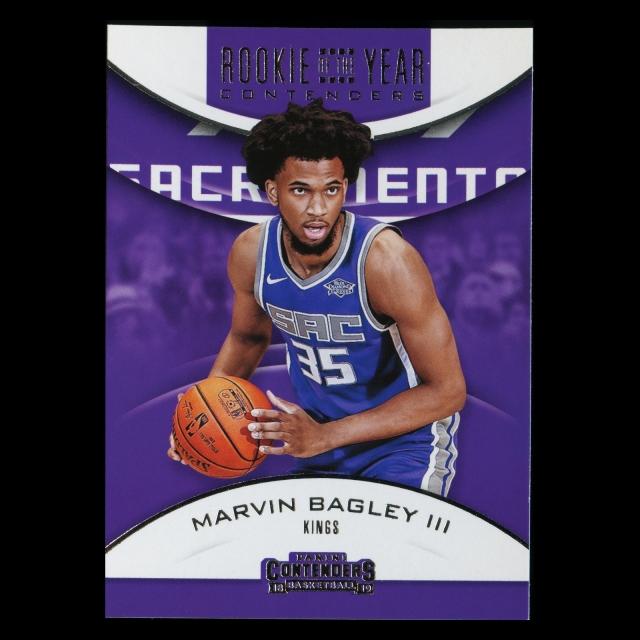 Marvin Bagley III 2018-19 Contenders Rookie of the Year Kings