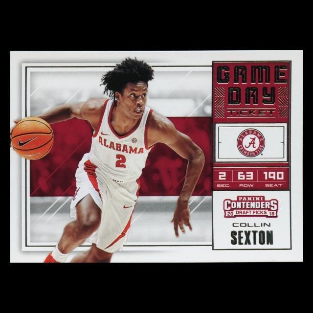 Collin Sexton RC 2018 Contenders Draft Picks Rookie Game Day Ticket Cavaliers