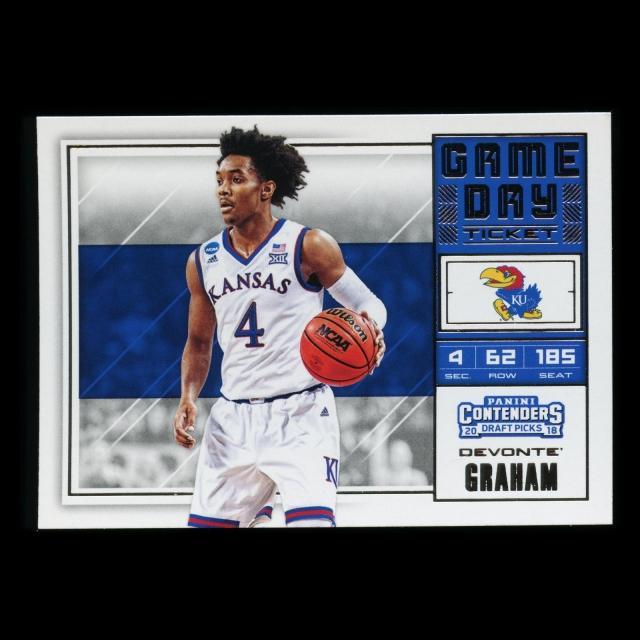 DeVonte Graham 2018-19 Contenders Draft Picks Game Day Wildcats/Hornets