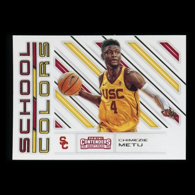 Chimezie Metu RC 2018 Contenders Draft Picks Rookie School Colors Spurs