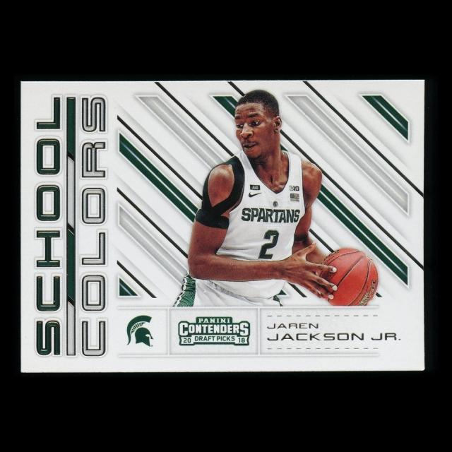 Jaren Jackson Jr. RC 2018 Contenders Draft Picks Rookie School Colors Grizzlies 