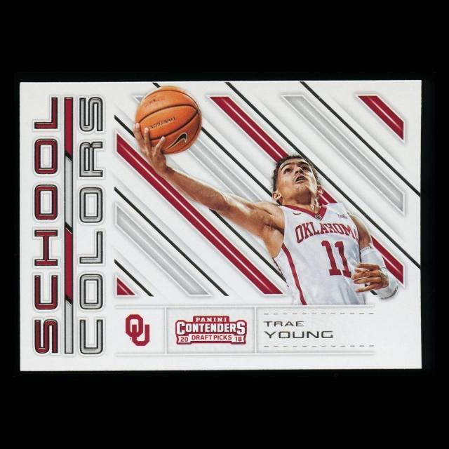 Trae Young RC 2018 Contenders Draft Picks Rookie School Colors Hawks