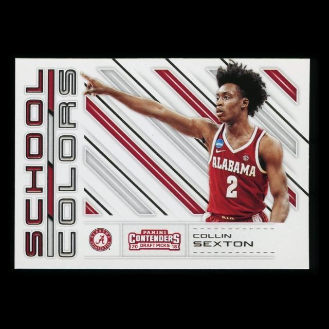 Collin Sexton RC 2018 Contenders Draft Picks Rookie School Colors Cavaliers