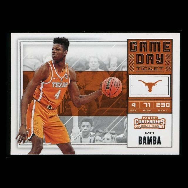 Mo Bamba RC 2018 Contenders Draft Picks Rookie Game Day Ticket Magic